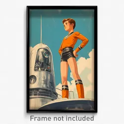 Movie Art Poster - Boy Feeling Pleased, Second Hand Shiny Legwear (Film Print)