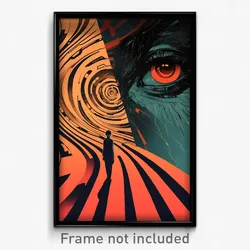 Movie Art Poster - Boy Feeling Intrigued, Agile Two Tone Ribbon (Film Print)