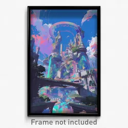 Art Poster - Well Made Stadium (Psychedelic Trippy Weird 11x17 Print)
