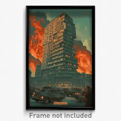 Russian Movie Poster - Mushy Historical Architecture (Russia Film Art Print)
