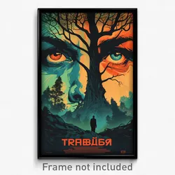 Russian Movie Poster - Vivacious Woods (Russia Psychedelic Art Retro Film Print)