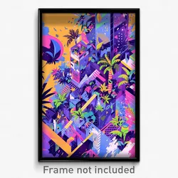 Art Poster - Cute Stockade (Psychedelic Trippy Weird 11x17 Print)