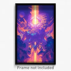 Movie Art Poster - Purple Bar (Psychedelic Trippy Retro Cartoon Film Print)