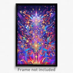 Art Poster - Sparkling Fairground (Psychedelic Trippy Weird 11x17 Print)