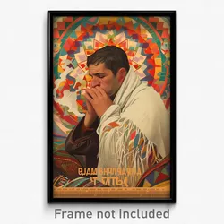 Russian Movie Poster - Man Feeling Troubled, Quaint White Scarf (Art Print)