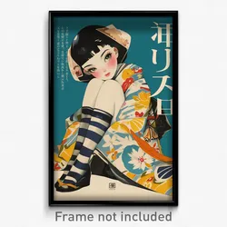 Japanese Movie Poster - Girl Feeling Loopy, Luxurious Multicolored Legwear