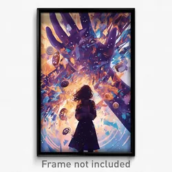 Movie Art Poster - Woman Feeling Lonely, Glorious Buttons (Retro Film Print)