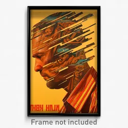 Russian Movie Poster - Man Feeling Empathy, French Vertical Striped Shirt