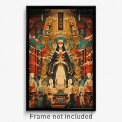 Chinese Movie Poster - Crowded Nunnery (China Psychedelic Art Retro Film Print)