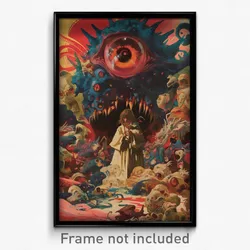 Movie Art Poster - Brilliant Scrub (Psychedelic Trippy Retro Cartoon Film Print)