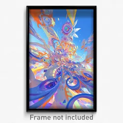 Art Poster - Plastic Chute (Psychedelic Trippy Weird 11x17 Print)