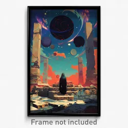 Movie Art Poster - Infinite Dugout (Psychedelic Trippy Retro Cartoon Film Print)