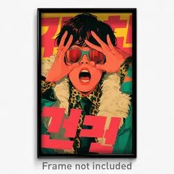 Korean Movie Poster - Boy Feeling Jubilation, Zany Fur Trimmed Gloves (Print)