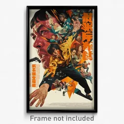 Chinese Movie Poster - Man Feeling Determined, Glossy Yellow Sleeves (Art Print)