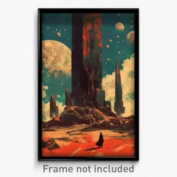 Movie Art Poster - Voluminous Ruin (Psychedelic Trippy Retro Cartoon Film Print)