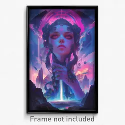 Movie Art Poster - Tall Asylum (Psychedelic Trippy Retro Cartoon Film Print)