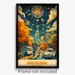 Russian Movie Poster - Grand Tile (Russia Psychedelic Art Retro Film Print)