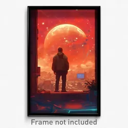 Movie Art Poster - Man Feeling Homesickness, Mellow Mismatched (Film Print)