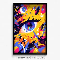 Art Poster - Animated Delta (Psychedelic Trippy Weird 11x17 Cartoon Print)