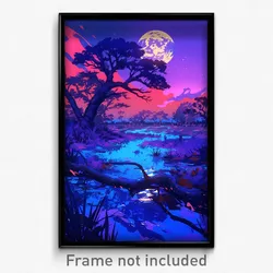 Art Poster - Spotless Wetland (Psychedelic Trippy Weird 11x17 Print)