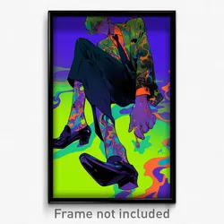 Anime Art Poster - Man Feeling Careless Wearing Glum Alternate Legwear (Print)