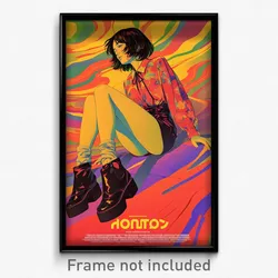 Russian Movie Poster - Woman Feeling Calmness, Soft Yellow Socks (Art Print)