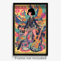 Korean Movie Poster - Girl Feeling Glumness, French Band Uniform (Art Print)