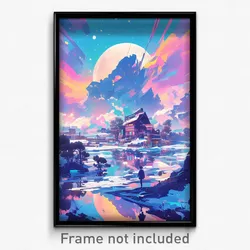 Movie Art Poster - Frosty Shantytown (Psychedelic Retro Weird Film Print)