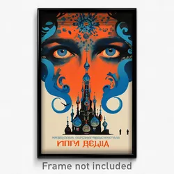Russian Movie Poster - Candid Bedlam (Russia Psychedelic Art Retro Film Print)