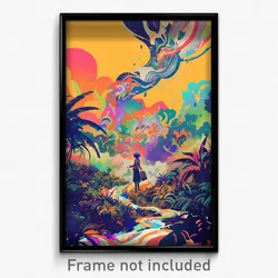 Art Poster - Impressive Switchback (Psychedelic Trippy Weird 11x17 Print)