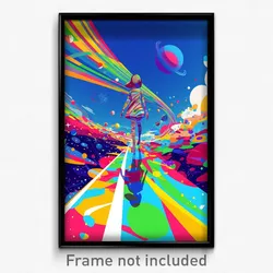 Movie Art Poster - Nutty Catwalk (Psychedelic Trippy Retro Cartoon Film Print)