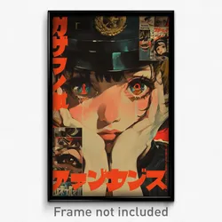 Japanese Movie Poster - Girl Feeling Alienation, Grimy Peaked Cap (Art Print)