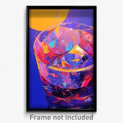 Art Poster - Cluttered Glass (Psychedelic Trippy Weird 11x17 Cartoon Print)