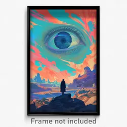 Russian Movie Poster - Gigantic Mere (Russia Psychedelic Art Retro Film Print)