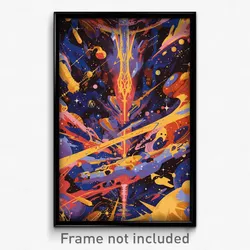 Movie Art Poster - Kaleidoscopic Petroglyphs (Psychedelic Retro Film Print)