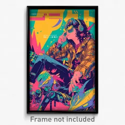 Movie Art Poster - Boy Feeling Driven Wearing Ambitious Plaid (Retro Film Print)