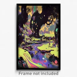Art Poster - Unique Glade (Psychedelic Trippy Weird 11x17 Print)