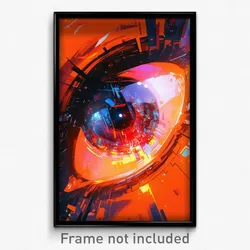 Movie Art Poster - Distorted Aperture (Psychedelic Retro Weird Film Print)