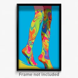 Art Poster - Unkempt Leg (Psychedelic Trippy Weird 11x17 Print)