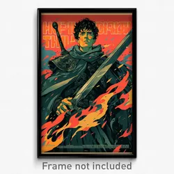 Russian Movie Poster - Man Feeling Pessimism, Warm Shoulder Armor (Art Print)