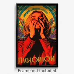 Russian Movie Poster - Woman Feeling Vicious, Stupendous Red Jacket (Art Print)