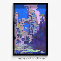 Art Poster - Lavish Backwater (Psychedelic Trippy Weird 11x17 Print)