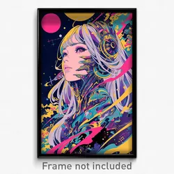 Movie Art Poster - Attractive Bailey (Psychedelic Retro Weird Film Print)