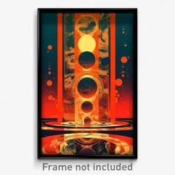 Movie Art Poster - Simplistic Shoals (Psychedelic Retro Weird Film Print)