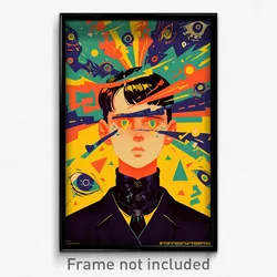 Russian Movie Poster - Boy Feeling Attentiveness, Glaring Goth Clothes (Print)