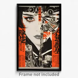 Chinese Movie Poster - Woman Feeling Loathing, Glossy Pleated Dress (Art Print)