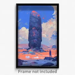 Art Poster - Humongous Menhir (Psychedelic Trippy Weird 11x17 Print)