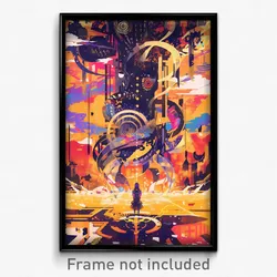 Movie Art Poster - Colorless Madrid (Psychedelic Retro Weird Film Print)