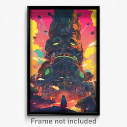 Movie Art Poster - Terrific Chimney (Psychedelic Retro Weird Film Print)