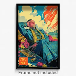Russian Movie Poster - Agitated Courtyard (Russia Retro Film Art Print)